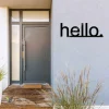 Hello Metal Wall Decoration, Hello Plasma Cut Door Hanging