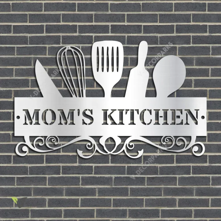 Custom Mom's Kitchen Metal Wall Art, Grandpa's Kitchen, Dining Room Welded Decoration