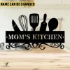Custom Mom's Kitchen Metal Wall Art, Grandpa's Kitchen, Dining Room Welded Decoration