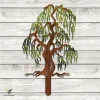 Willow Tree Colored Metal Garden Art, Willow Tree, Tree Of Life Exterior Accent