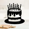 Birthday Cake Metal Wall Art, Birthday Cake Cutout Decoration For Kids, Kitchen, Bakery