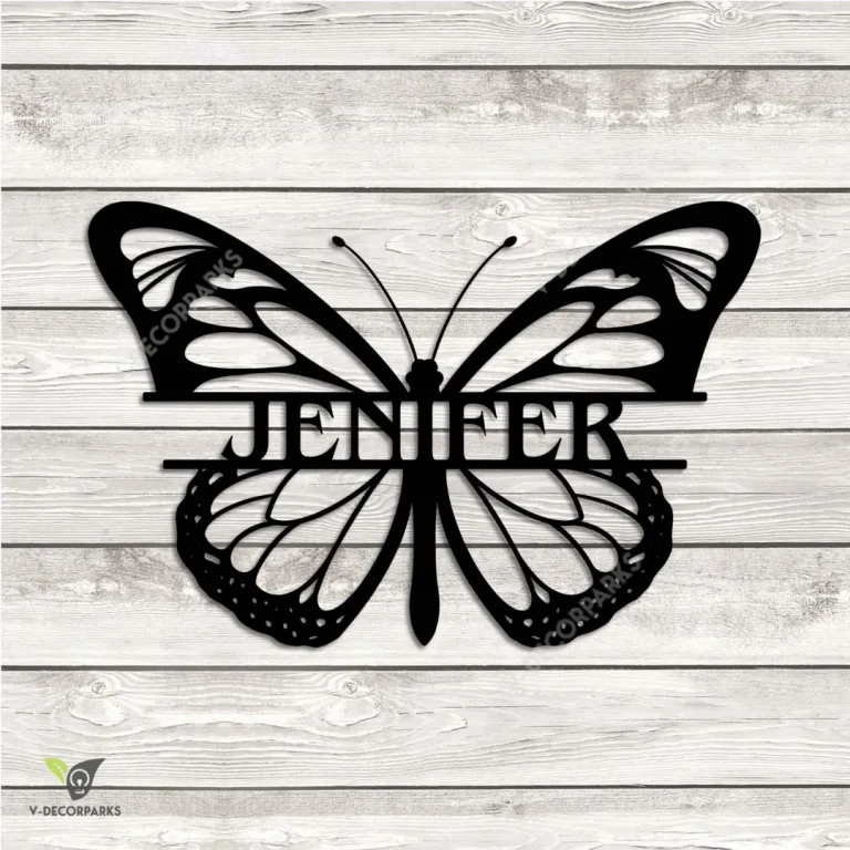 Custom Butterfly Metal Wall Decoration, Butterfly Modern Accent
