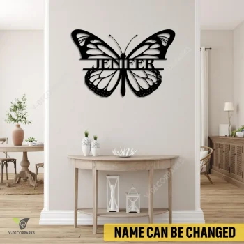 Custom Butterfly Metal Wall Decoration, Butterfly Modern Accent