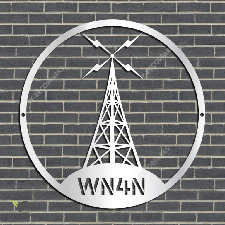 Personalized Ham Radio Metal Sign, Amateur Radio, Ham Radio Call Exterior Decor