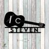 Customized Classic Guitar Metal Wall Art, Guitar Indoor Accent For Guitarist, Guitar Player