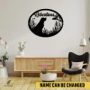 Custom Labrador Dog Duck Hunting Metal Wall Decor, Labrador Gate Accent