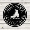 Custom Skating Rink Metal Business Sign, Skating Rink Inside Decoration