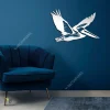 Flying Pelican Metal Wall Decor, Flying Pelican Plasma Cut Beach House Accent