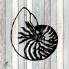 Nautilus Shell Metal Wall Art, Nautilus Shell Best Decoration