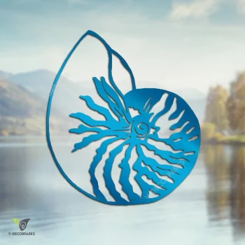 Nautilus Shell Metal Wall Art, Nautilus Shell Best Decoration