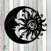 Wacky Sun And Moon Metal Sign, Wacky Sun Garden Stainless Decor