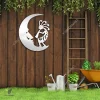 Kokopelli And Moon Metal Art, Kokopelli Native Rust Resistant Artwork