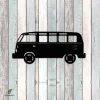 Coastal Bus, Hippie Bus Metal Wall Decor, Coastal Bus, Hippie Bus Beach Evergreen Artwork