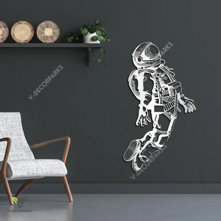 Astronaut, Space Man Metal Art, Astronaut, Space Man Decorative Wall Hanging For Sons Bedroom