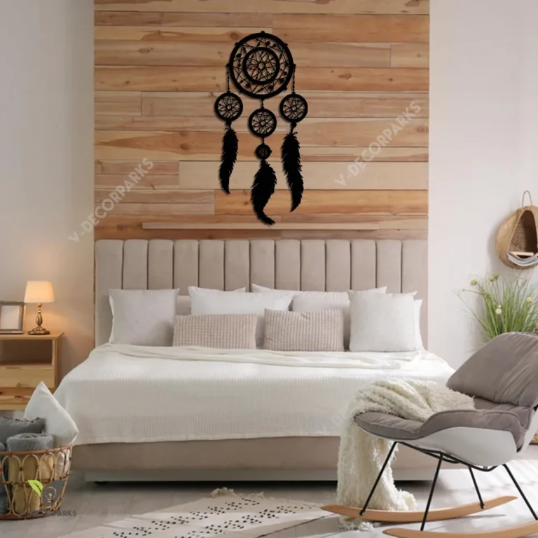 Dream Catcher Amerian Native Metal Art, Dream Catcher Decorative Artwork For Him