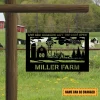 Custom Countryside Farm Metal Sign, Windmill Decor