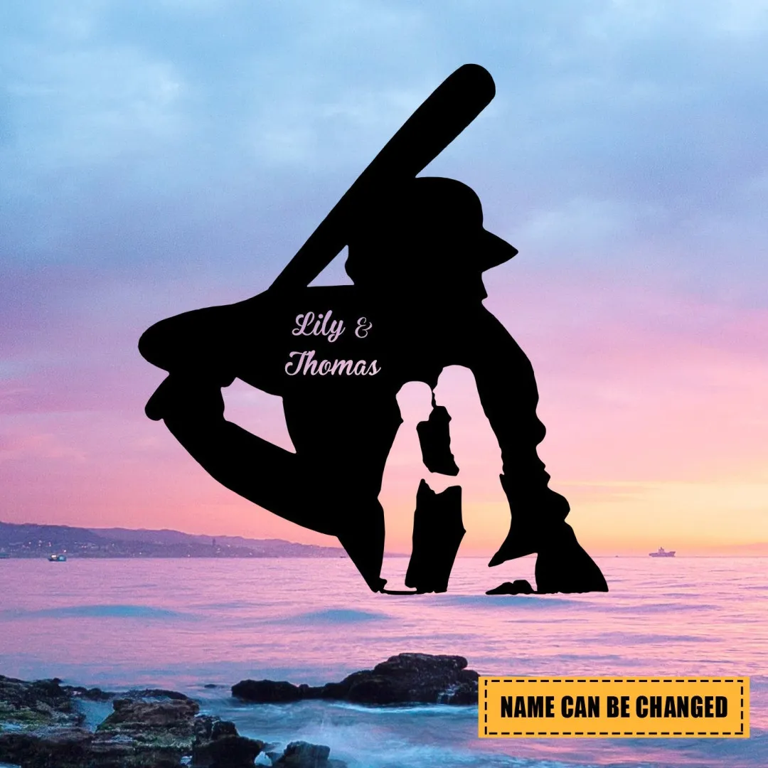 2233-1.webp Personalized Behind Every Baseball Boy Who Believes In Himself Metal Sign, Mother's Day Gift