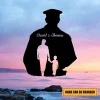 Personalized Name Police And Dad Metal Art, Mother's Day Gift