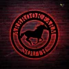 Personalized Horse Metal Sign With Colorful Led Light, Custom Name Horse Ranch Wall Art Sign, Horse Metal Wall Hanging