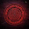 Trinity Cead Mile Failte Irish Celtic Knot Metal Sign With Colorful Led Light, Celtic Trinity Knot Metal Wall Art