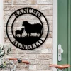 Sheep Metal Sign, Custom Sheep And Lamb, Farmer Sign, Personalized, Established, Plasma Cut Steel Sign, Animals Farm, Metal Art, Farmhouse