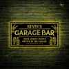 Personalized Name Garage Bar Metal Sign With Colorful Led Light, Man Cave Metal Art, Garage Sign, Gift For Him