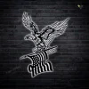 Us Flag Eagle Metal Sign With Colorful Led Light, American Eagle Flag Metal Wall Art, Indoor Outdoor Metal Wall Art