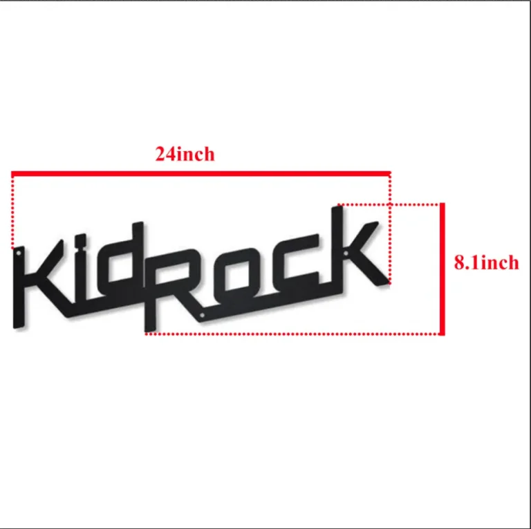 Kid Rock Metal Wall Decor, Cut Metal Sign, Metal Wall Art, Metal House Sign