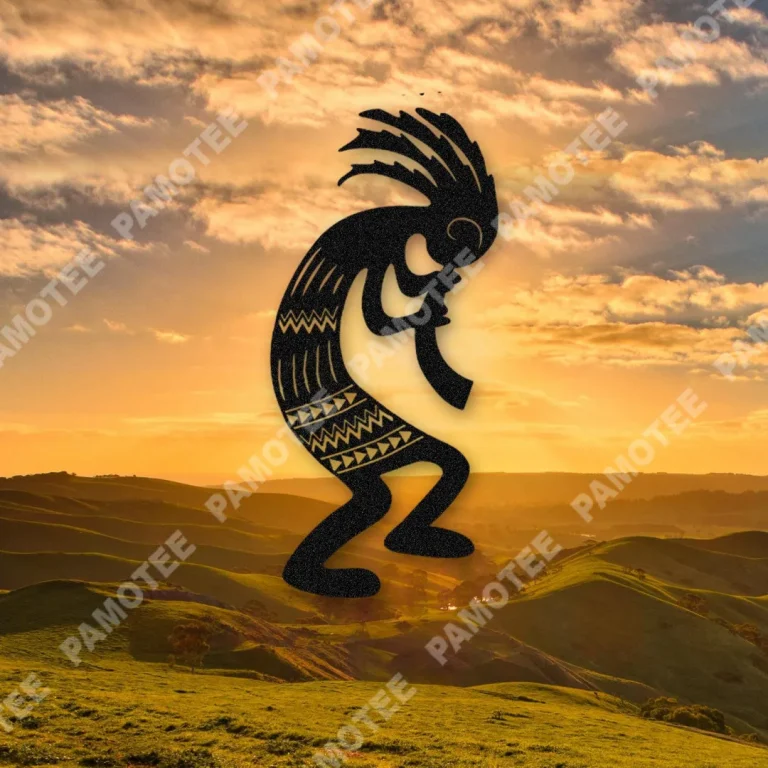 Kokopelli American Native Metal Sign, American Indian Housewarming Decoration