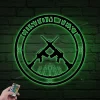 2nd Amendment Sign With Led Lights, Man Cave Metal Wall Decor, Gun Art, Fathers Day Gift, Second Amendment Art, Gun Sign, Armory Sign, Metal Gun Sign