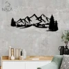 Mountain Landscape Metal Artwork, Mountain Wall Hanging, Nature Scenery Metal Wall Art, Living Room Decor, Housewarming Gift