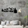 Mountain Landscape Metal Artwork, Mountain Wall Hanging, Nature Scenery Metal Wall Art, Living Room Decor, Housewarming Gift