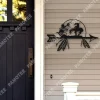 End Of The Trail Arrow Feathers American Native Metal Sign, Housewarming Wall Art