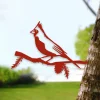 Red Cardinal Metal Tree Art, Garden Decor, Home Decor, Jesus Lovers Gift