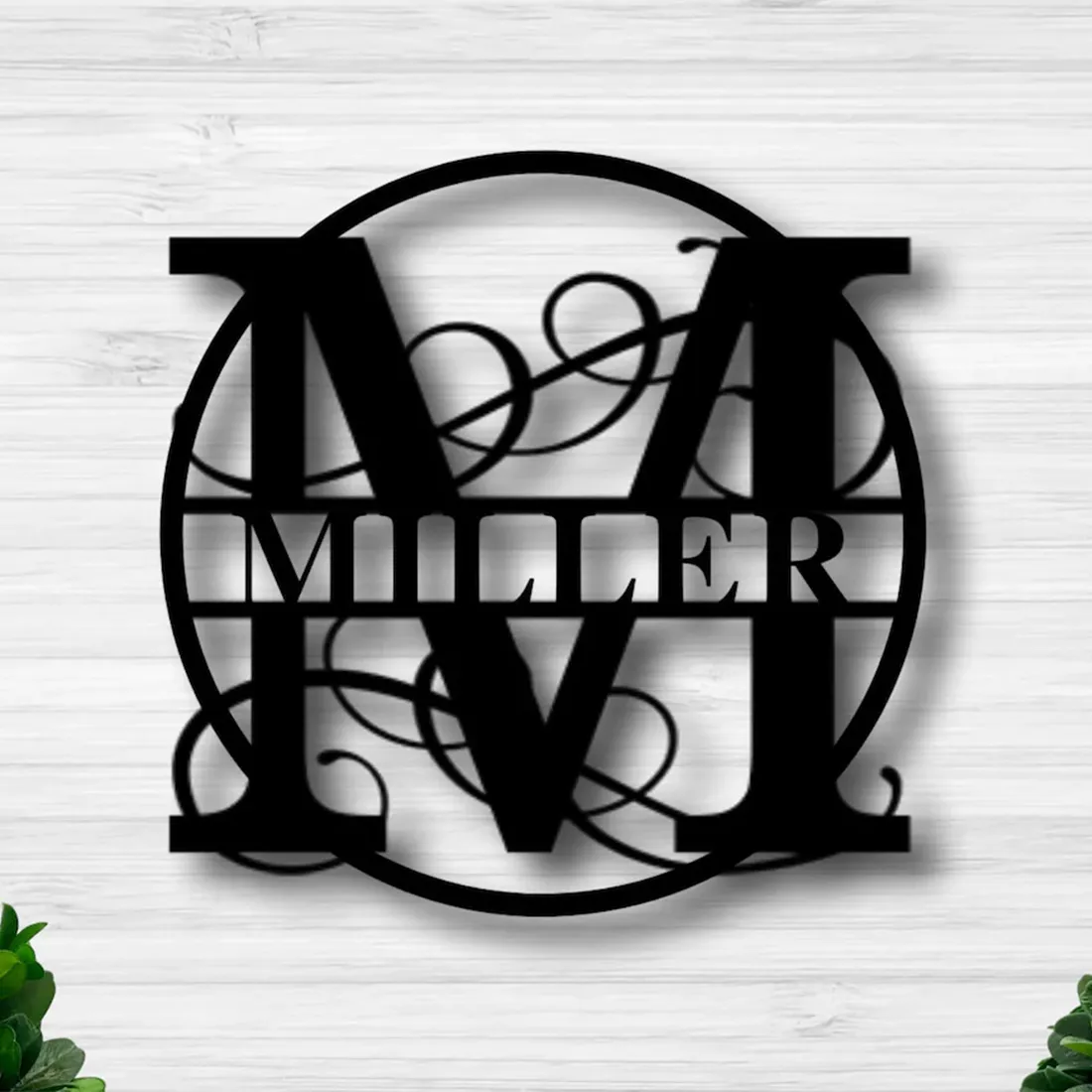 4.1.webp Customized Monogram Metal Wall Art, Family Name Vintage Metal Sign - Welcome Metal Letters For Outdoor Signs