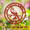 Personalized Cardinal Bird Ranch Metal Sign, Jesus, God Lovers Gift, Home Steel Decor