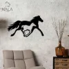 Father And Son Horse Running Wall Art, Horse Metal Wall Hanging, Metal Sign For Horse Lovers