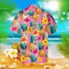 Gray And Tabby Scottish Fold Pink Hawaiian T-shirt, Summer Outfit For Mom, Aloha Shirt For Mens, Womens