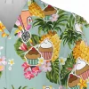 Baker Pineapple And Hibicus Hawaii Shirt, Summer Outfit For Men, Aloha Shirt For Mens, Womens