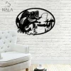 Catching Giant Fish Wall Hanging, Fishing Metal Wall Art, Wall Decor For Fishing Lovers, Gift For Dad