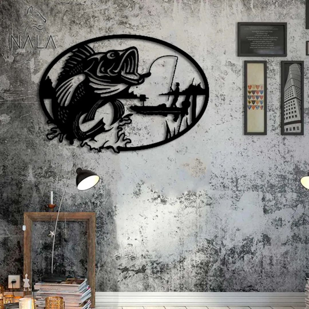 5www_a401d62d-0a35-4a75-85f7-2b2e58d01efd.webp Catching Giant Fish Wall Hanging, Fishing Metal Wall Art, Wall Decor For Fishing Lovers, Gift For Dad