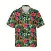Hibicus Flowers Hawaii Shirt, Vintage Clothing, Aloha Shirt For Mens, Womens