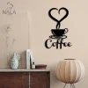 Coffee Heart Metal Sign, Coffee Cup Wall Art Decor, Metal Wall Hanging For Kitchen And Living Room, Gift For Coffee Lovers