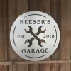 Custom Metal Garage Or Tool Shed Sign, Cut Metal Sign, Metal Wall Art, Metal House Sign