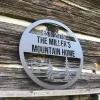 Custom Metal Family Mountain Sign, Cut Metal Sign, Metal Wall Art, Metal House Sign