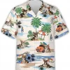Chihuahua Dog Tropical Pattern Hawaiian Shirts, Button Vintage Aloha Hawaii Shirt, Summer Beach Shirt, Button Down Shirt, Gift For Dog Lovers
