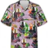 Vintage Grape Wine Hawaiian Shirts For Men, Wine Lovers Gift, Grape Wine Summer Shirt, Hawaiian Casual Button Down Shirt, Summer Aloha Shirt