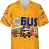 All About That Bus Button Down Hawaiian Shirt, School Bus Summer Beach Hawaiian Shirt, Vintage Hawaii Beach Shirt, Aloha Shirt For Bus Drivers