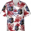 Police Badge And Hibiscus Flower Tropical Hawaiian Shirt, Policeman Vintage Hawaii Beach Shirt, Police Officers Hawaiian Style Shirts