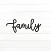 Cursive Family Sign Art Wall Decor, Cut Wall Hanging, Home Decoration, Home Gift